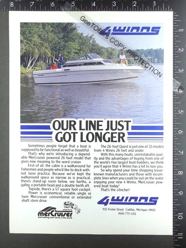 1985 advertisement for - 1985, four