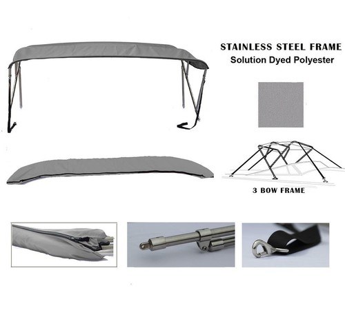 Bow stainless steel bimini - steel,